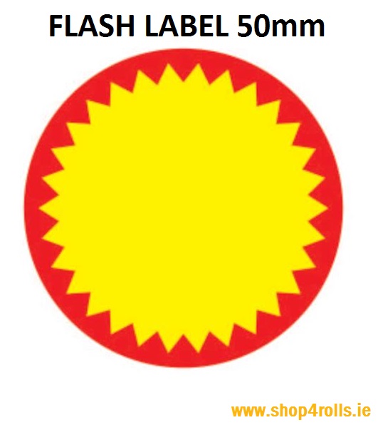 Zebra Flash Labels - 50mm Diameter 1000 labels per roll Zebra Flash Labels - 50mm Diameter 1000 labels per roll